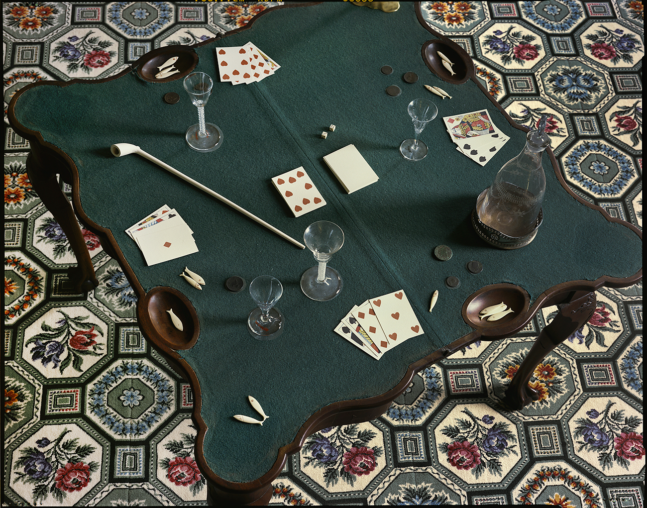 Gaming table, Mount Vernon, Virginia, 2016
