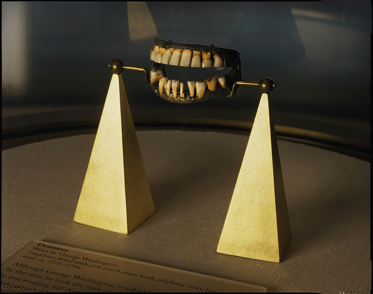 George Washington’s dentures, Mount Vernon, Virginia, 2016