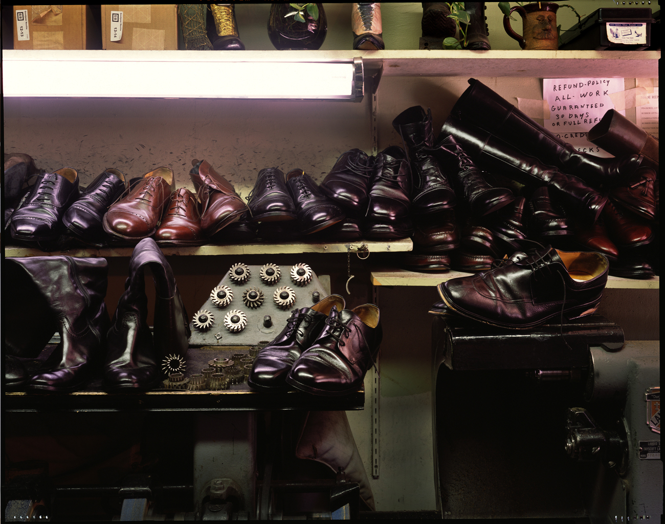Shoe repair shop, New York City, 2016