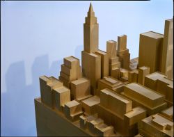Architectural model, Richard Meier exhibit, Jersey City, New Jersey, 2015